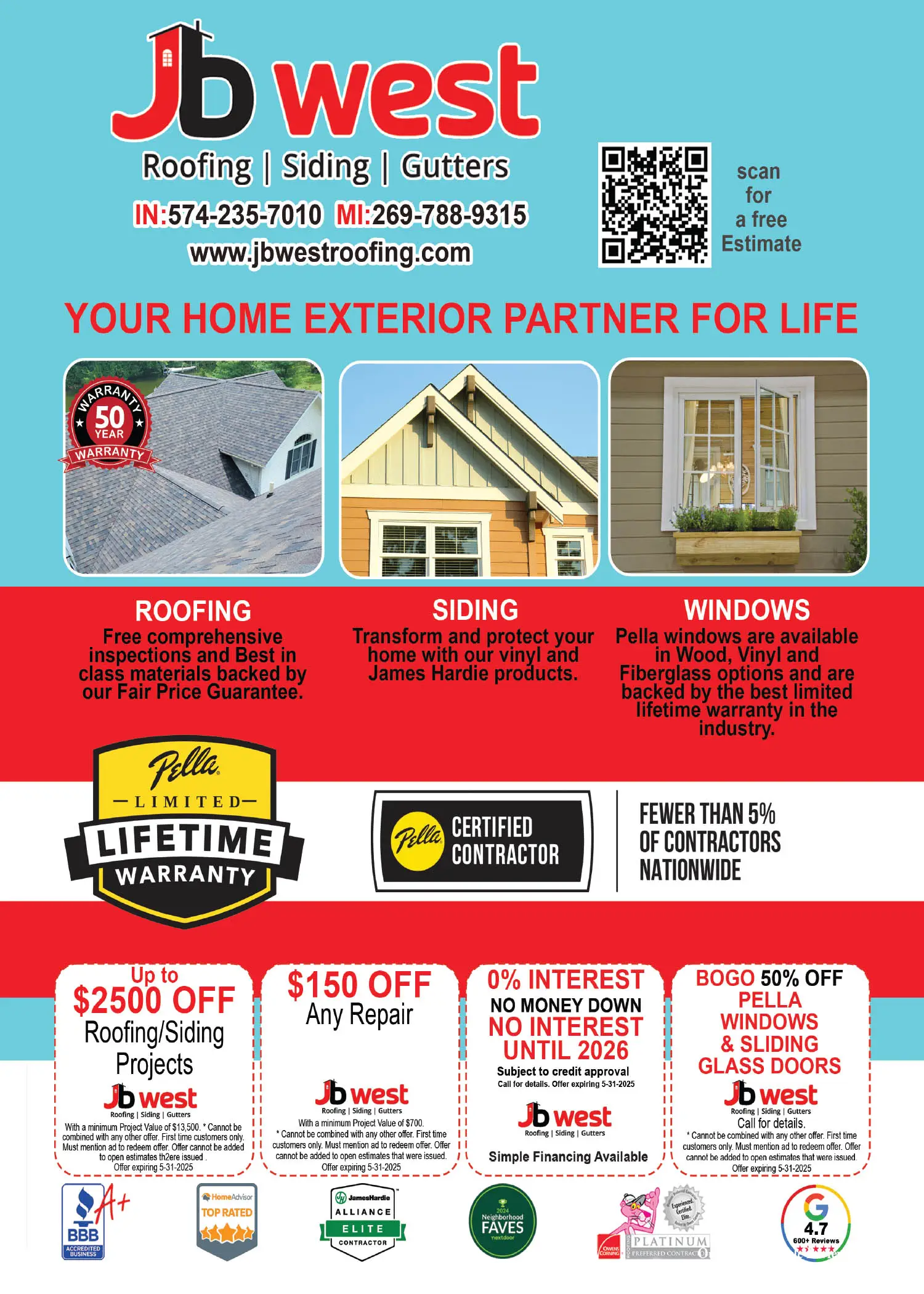 J&B West Roofing and Construction