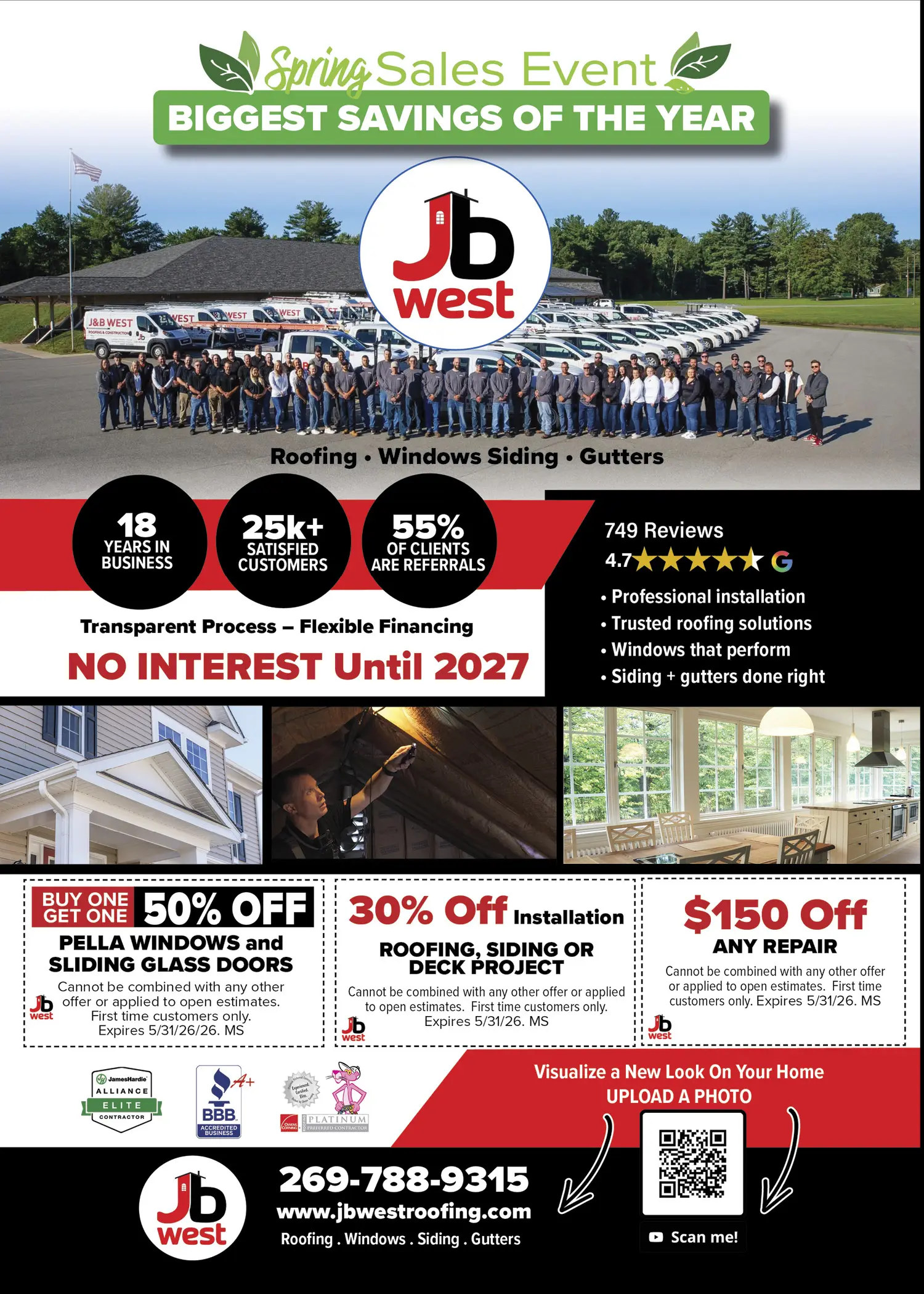 J&B West Roofing and Construction